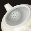 Dehua Porcelana Blanca Sancai Tazón con Tapa Taza de Té Tetera Individual Cerámica Pared Delgada Tazón de Té Kung Fu No Caliente Mano Grasa Jade