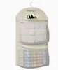 Bolsa de armazenamento pendurada multicamadas de panda para meias, roupas íntimas, calcinhas, organizador pendurado atrás da porta do guarda-roupa, organizador de bolsa de armazenamento em malha