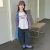 Camada BaseYOJIA para Meninas Primavera Outono 2026 Nova Camiseta Estilosa Estilo Coreano Manga Longa Menininha Roupas de Outono Infantil Top