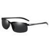 Gafas de Sol para Hombre con Montura Negra 2026 para Conducir, Gafas de Exterior, Visera Estilo Punk, Lentes Grises