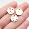 14X14Mm 1.3g Multicolor Exportação Aliexpress Mais Vendido Padrão Martelo Pingente de Etiqueta Redonda