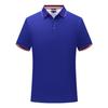 Camiseta de manga corta ligera de negocios de lujo con solapa de color sólido, estilo polo elástico, de moda, para hombre y mujer, con estampado fijo.