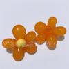 Estilo coreano acrílico 40MM flor de gelatina flor de cinco pétalas contas soltas DIY elástico corda de cabelo acessórios para capa de celular