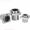 Rolamento linear de movimento com flange de guia de extremidade inferior embutido LMKP10UU 12UU galvanizado, resistente ao desgaste, à prova de poeira e à prova d'água