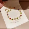 Pulsera con Colgante Redondo de Circonita Super Brillante, Diseño de Moda y Versátil, Accesorio de Lujo Nicho con un Toque de Alta Gama para Mujeres