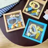 Traje de Accesorios para el Cabello de Oso Amarillo Leche para Niños Anillo para el Cabello de Oso Lindo Alto Valor de Color Dibujos Animados Pinza Lateral para Flequillo Traje