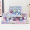 Conjunto Criativo de Carimbos 3D de Boneca Padrão Cartoon Infantil Carimbos de Encorajamento Carimbos para Diário Presentes de Recompensa para Estudantes