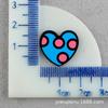 Parche de graffiti acrílico para manualidades con forma de corazón de melocotón, accesorio para el cabello de amor DIY, material para tocado, señal de estacionamiento, tarjeta de letras DIY, joyería