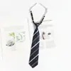 Corbata Azul Estilo Universitario jk Camisa Holgada Sin Golpes Accesorios Ropa Académica Rayada Japonesa Corbata de Lazo Mano Femenina Golpea Masculino dk