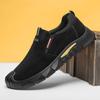 Zapatos de Hombre de Suela Blanda Otoño Nuevo Corte Bajo Zapatos de Seguridad Laboral Zapatos de Trabajo Resistentes al Desgaste de Moda para Hombre Zapatos Casuales Combinables Negros