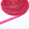 Cinturón de taladro de resina de color de 1 cm, adhesivo termofusible, taladro largo para bricolaje, bolsa de zapatos, barra de cristal, taladro, cadena, accesorios de ropa