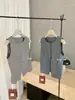 Wgwe8722 Ropa de Mujer Primavera/Verano Nueva Chaleco sin Mangas Chaleco Entallado a la Cintura para Mujer con Botones de Cuadros