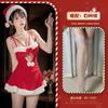 Lingerie Sexy, Uniforme Sexy de Coelho de Natal, Traje de Paixão para Boate de Tentação Ano Novo, Robe de Ano Novo, Robe Curto