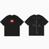 Hip-Hop Americano High Street Holgadas Estampadas con Letras Camisetas de Pareja para Hombre y Mujer Tendencia de Moda de Verano Cuello Redondo Mangas Cortas