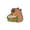 Design Personalizado Série Fofa de Capivara Desenho Animado Emblema de Liga Metálica Pingente Luxo Acessível Versátil Broche de Gola