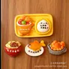 Imanes de nevera de resina para juguetes de comida simulada, fideos fritos de soja de Pekín en miniatura creativos, adornos culturales y creativos de pescado al vinagre del Lago Oeste de Hangzhou