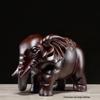 Fábrica de atacado de madeira de ébano escultura sorte elefante decoração casa jacarandá artesanato decoração de madeira criativa sala de estar