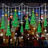 Novos Adesivos de Parede de Natal e Ano Novo do Fabricante Kunshangpin, Múltiplas Opções de Bolas Penduradas de Desenho Animado, Adesivos de Vidro para Janela de Decoração de Natal
