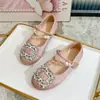 Zapatos Individuales para Niña con Hebilla de Pedrería 2026 Nueva Colección Primavera Verano Estilo Coreano para Niña Zapatos de Piel Zapatos de Rendimiento de Suela Suave para Niños Zapatos de Princesa