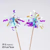 Enfeite Colorido de Seda para Chuva para Bolo de Aniversário, Plug-in para Decoração de Confeitaria, Ornamentos de Tira de Seda Colorida, Tira Brilhante com Franja, Plug-in para Mesa de Sobremesas