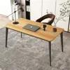 Mesa de computador, mesa de escrita simples, mesa de escritório, mesa moderna minimalista, mesa longa, mesa de estudo, mesa de jogos, mesa de escrita para casa