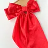Pinza para el pelo con lazo de satén popular transfronterizo, pinza de resorte grande, color sólido, para la parte posterior de la cabeza, accesorios para el cabello para mujer