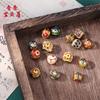 Nuevas Cuentas Redondas de Cloisonné Hechas a Mano Accesorios de Borla para Colgar en la Cintura de la Dinastía Han Accesorios para Collar Pulsera DIY