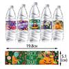 Nueva pegatina europea y americana para botella de agua de Halloween, decoración de festival de fantasmas y terror, etiqueta para copa de vino, decoración para botella de bebida