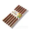 Palillos de Hierro Diez Pares Nuevos Chinos para Adultos Palillos de Hierro Dorados Palillos de Bambú Venta al por Mayor Palillos de Madera Hogar Alto Valor
