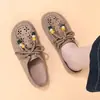 2026 Novo Modelo Birkenstock para Exterior, Meia-chinelo Fechado Feminino, Slip-On Retro Aumentador de Altura Antiderrapante Solado Macio Birkenstock
