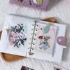Cuaderno de Dibujos A7 Girly Cuaderno de Estudiante de Alta Calidad Bolsillo Desmontable Hojas Sueltas Tapa Dura
