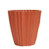 Ventas Directas de Fábrica Precio de Mayoreo Plástico PP Material Rayas Verticales Irregulares Macetas de Escritorio para Jardinería y Plantas Verdes