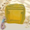 Bolsa de Tofu Dopamina Mini de Malha Portátil para Viagem Bolsa de Armazenamento de Artigos de Higiene Pessoal e Cosméticos Bolsa para Retoque de Maquiagem Bolsa de Malha para Diversos