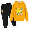 Conjunto de Sudadera para Niños y Niñas Sudadera con Capucha Pikachu Jersey Casual Moderno Lindo Nuevo Estilo