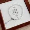 Exquisito Dorado plateado Cuadrado Hueso de Serpiente Redonda Cadena Colgante de Circonita Perla Burbuja Pulsera Sentido Avanzado Pulsera Envolvente