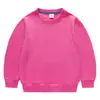 Sudadera Infantil 2026 Nueva Colección de Primavera Color Sólido para Niños Estilo Coreano Cuello Redondo Tops para Niños Pequeños Ropa de Primavera de Manga Larga para Niñas