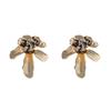 Pendientes de flores con diseño de metal, estilo frío y exagerado, con microincrustaciones de circonitas, combinables con todo, para mujer.