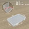 Caja de Plástico Transparente Rectangular de PP con Tapa abatible Caja para Piezas Componentes Caja para Herramientas Juguete Empaque de Piezas Caja para Archivos Papelería