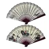 Abanico Plegable Publicitario Estilo Vintage Personalizado con Impresión a Doble Cara, Accesorio para Foto Hanfu, Abanico Plegable de Regalo Empresarial Corporativo