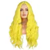 Moda Europea y Americana Peluca Nueva para Mujer con Cabello Largo Rizado Ondulado Grande, Tocado Rizado de Onda de Agua, Venta al por Mayor de Fabricantes de Yiwu en Stock