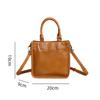 Bolsa Tote Fashion para Mulheres 2026 Novo Modelo Couro Tatuado Vegetal de Primeira Camada Bolsa Feminina Casual Bolsa de Mão de Couro Genuíno Bolsa Transversal 6661