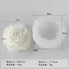 Jiahui Mei Molde de Silicona de Flor de Peonía 3D Molde para Velas Aromáticas de Flor DIY