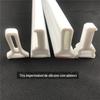 Tira de retenção de água de silicone Chuveiro Seco e úmido separável Tira de retenção de água de silicone flexível Tira à prova d'água para banheiro