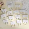 Pendientes de Flor de Perla Estilo Casual para Mujer Diseño Original Galvanizado Ecológico Aguja de Plata S925 Tienda Compra al por Mayor Accesorios