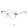 Óculos de alta qualidade estilo retrô gatinho, aprovados por influenciadores, com filtro de luz azul, sem grau, podem ser equipados com lentes de grau, armação ultra leve de TR