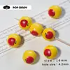 Colección Roja Llavero Colgante Cuentas Sueltas Otoño e Invierno Lazo Corazón Colgante Joyería DIY Colgante para Bolso Cordón Decorativo