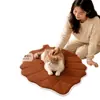 Colchón para gato y perro es lavable con base antideslizante, alfombrilla suave y transpirable para dormir de mascota, adecuada para todas las estaciones