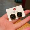 Aguja de Plata Premium Franceses 18K Paquete Pendientes de Cristal Geométrico Phnom Penh Pendientes Simples Elegantes Versátiles Joyería para Orejas