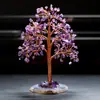 Árbol de Cristal de Piedra Triturada de Amatista Transfronterizo, Árbol de la Fortuna, Artesanías, Decoraciones para Oficina en Casa, Adornos, Regalos