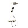 Juego de Ducha Cabezal de Ducha Baño Inodoro Presurizado Múltiples Velocidades Caliente y Frío Cabezal de Ducha Superior Pantalla Digital